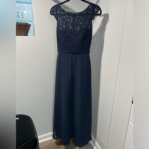 Navy Blue Bridesmaid Dress